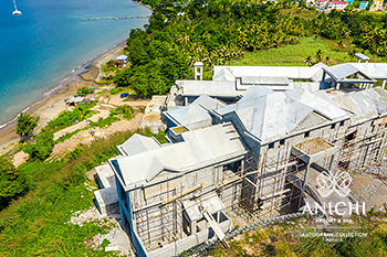 December 2020 Construction Update: Building 3 with the Caribbean Sea