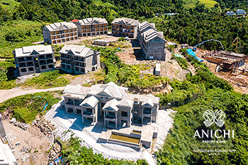September 2021 Construction Update of Anichi Resort & Spa: Aerial View of the Building D