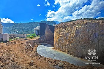 April 2024 Construction Update of Anichi Resort & Spa: Retaining Wall