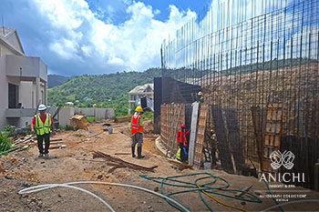 May 2024 Construction Update of Anichi Resort & Spa: Retaining Wall