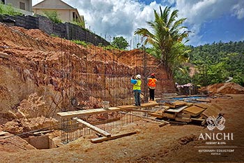 May 2024 Construction Update of Anichi Resort & Spa: Retaining Wall