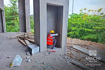 Ход строительства Anichi Resort & Spa за апрель 2024: работники