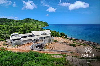 June 2024 Construction Update of Anichi Resort & Spa: Aerial View of the Entrance Building