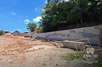 June 2024 Construction Update of Anichi Resort & Spa: Retaining Wall