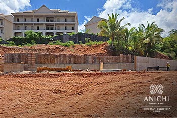 June 2024 Construction Update of Anichi Resort & Spa: Retaining Wall