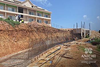 June 2024 Construction Update of Anichi Resort & Spa: Retaining Wall