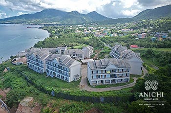 August 2024 Construction Update of Anichi Resort & Spa: View of the North of the Island