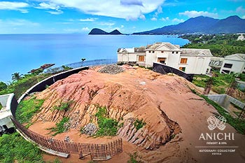 August 2024 Construction Update of Anichi Resort & Spa: Aerial View of the Future Restaurant