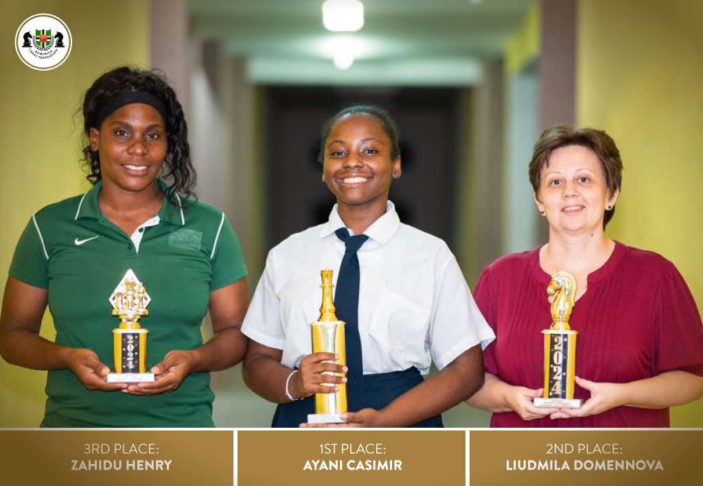 Winners of the Women's National Chess Championship in June 2024.