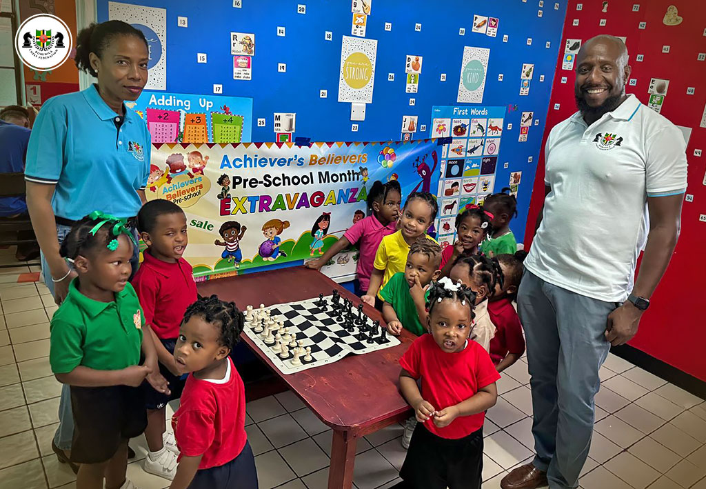 The Dominica Chess Federation visited the Achievers Believers Pre-School in November 2024.