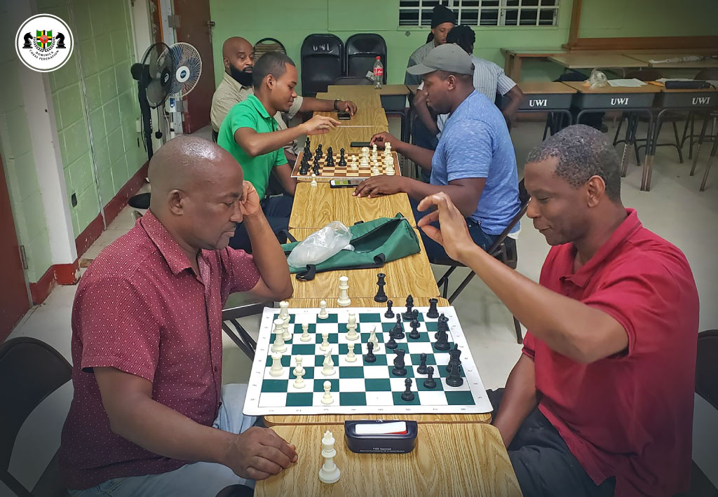 Dominica chess players at the UWI Open Campus